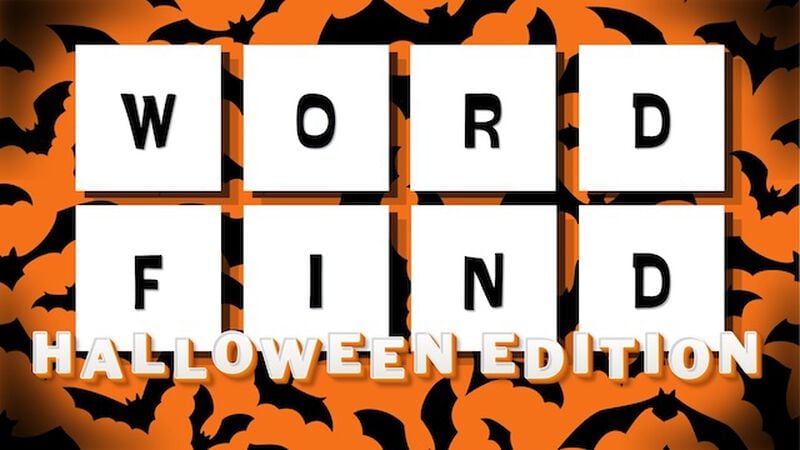 Word Find Halloween Edition